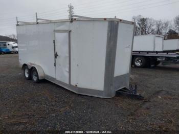  Salvage Freedom 7x16 Utility Trailer