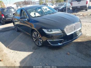  Salvage Lincoln MKZ