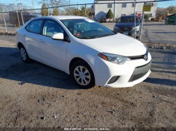  Salvage Toyota Corolla