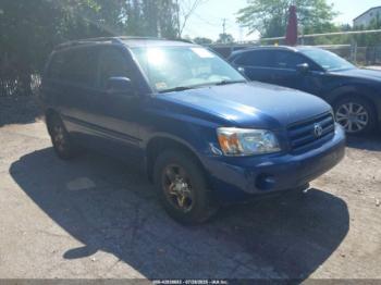  Salvage Toyota Highlander